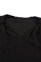 Apricot Plain V Neck Casual Knotted Shoulder Vest