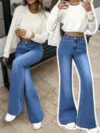 Casual High-street Slim Straight Bootcut Pants