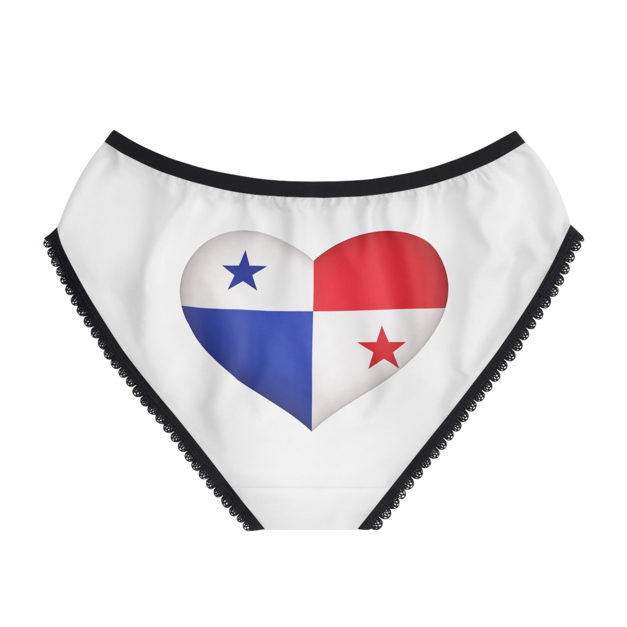 Panama Flag Heart Women's Briefs - Patriotic Panama Underwear
