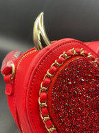 Betsey Johnson Kitsch Devil In The Details Crossbody Red