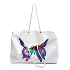 Butterfly Weekender Bag, Colorful Travel Tote, Stylish Weekend Bag, Beach Bag, Overnight Bag, Gift for Her
