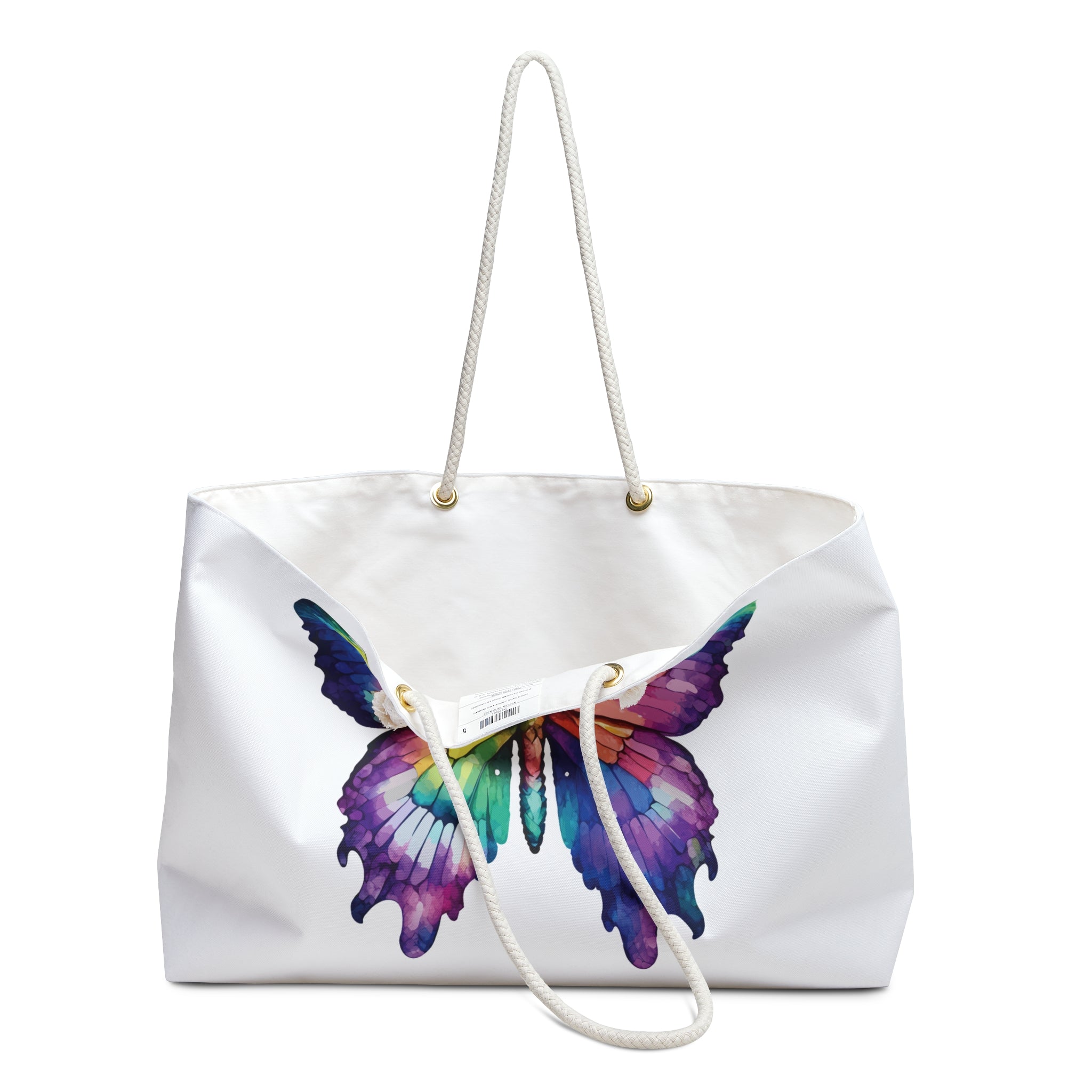 Butterfly Weekender Bag, Colorful Travel Tote, Stylish Weekend Bag, Beach Bag, Overnight Bag, Gift for Her