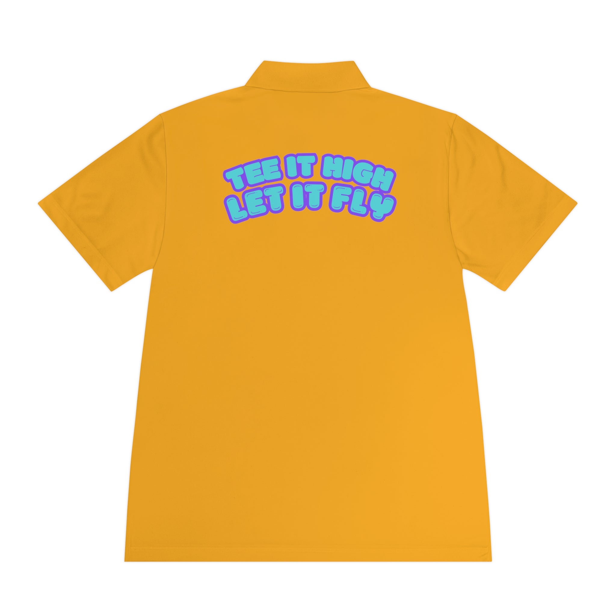 Tee-bone - Golf Polo Shirt with 'Tee It High, Let It Fly' Design