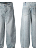 Men's Washed Relaxed Fit Baggy Jeans