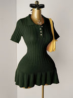 Short Sleeve Sweater Dress