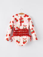 Strawberry  Cherry Girls One-piece Swimsuit