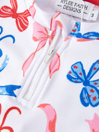 4th of july “Bow”  Boutique Swimsuit