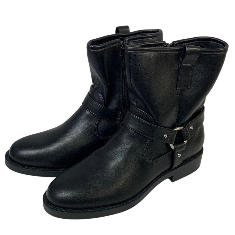 NWT Dolce Vita Womens Size 8 Black 1.5" Heel Boots Side Zip Round Toe Shoes