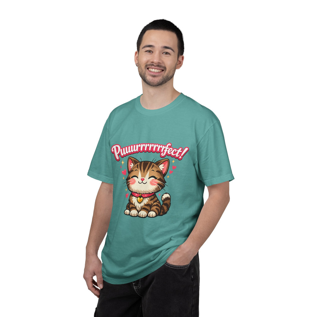 Puuurrrrfect! Cute Tabby Cat Graphic T-Shirt