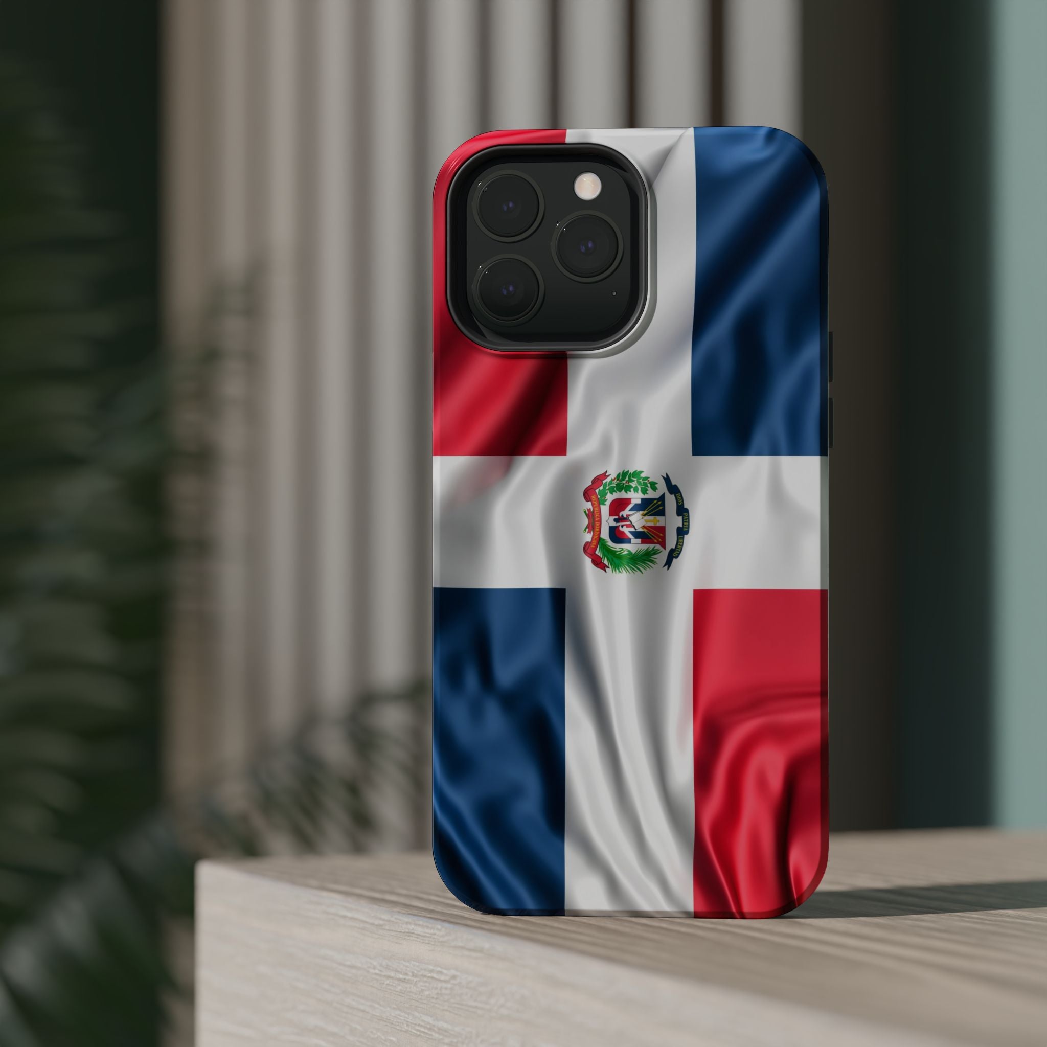 Dominican Republic Flag Magnetic Impact Resistant Phone Case