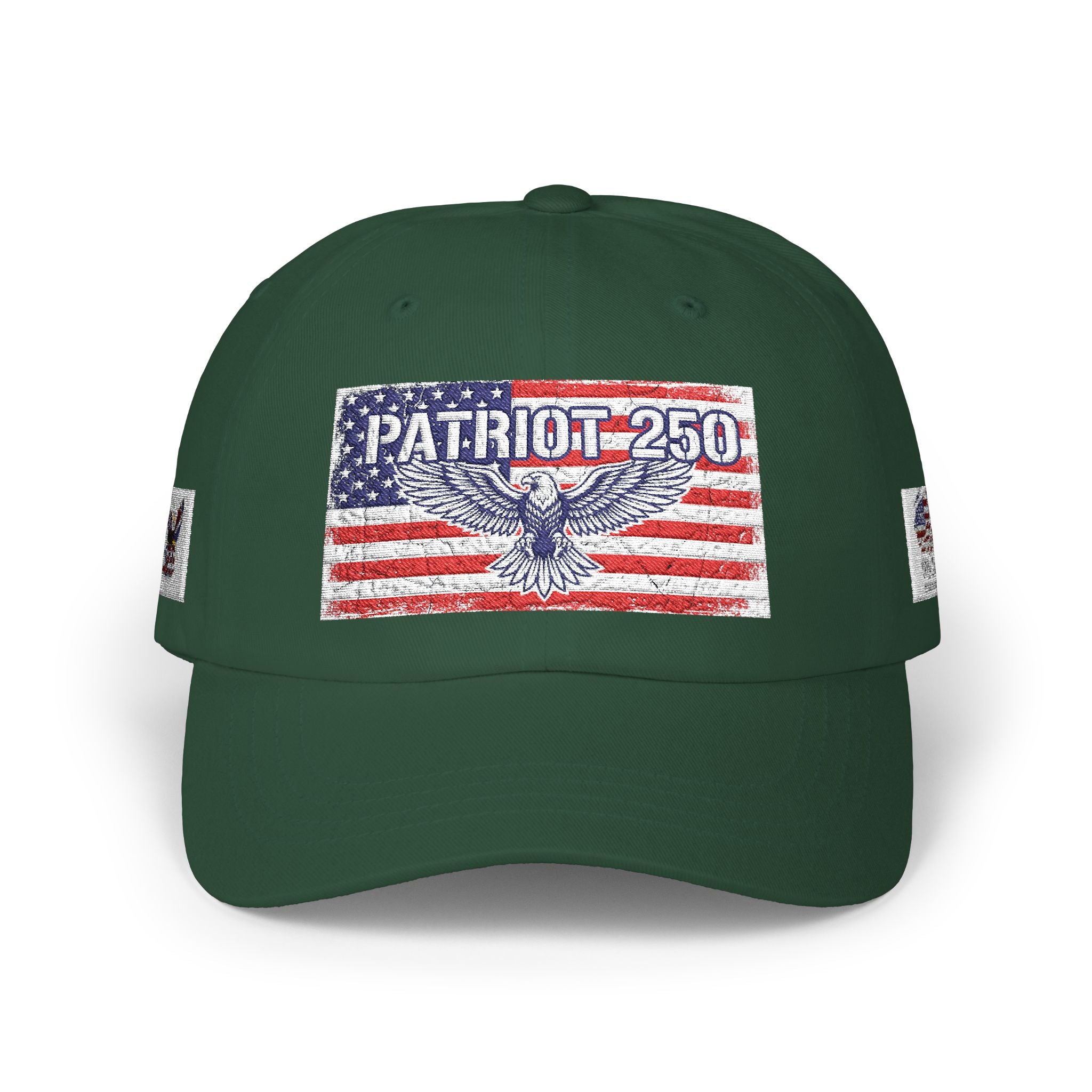 Patriot 250 Eagle Flag Dad Cap | American Flag Vintage Baseball Hat | Vintage USA Eagle Cap | Patriotic Adjustable Baseball Hat | Fourth of July