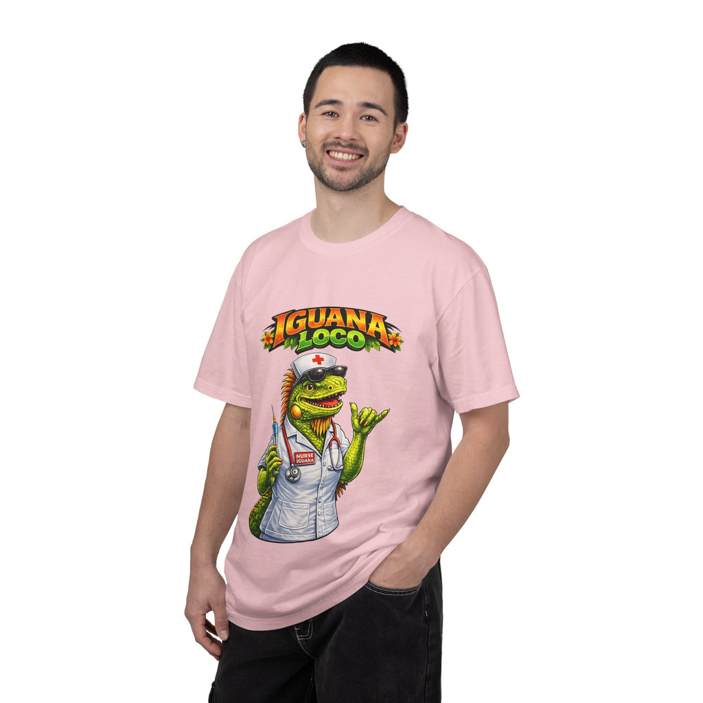 Nurse Iguana Loco Unisex Garment-Dyed T-shirt