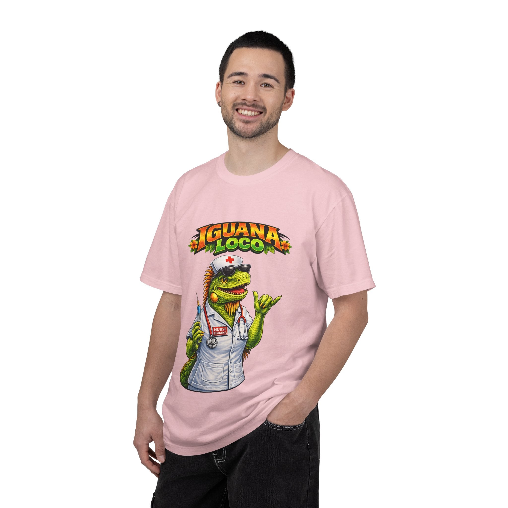 Nurse Iguana Loco Unisex Garment-Dyed T-shirt