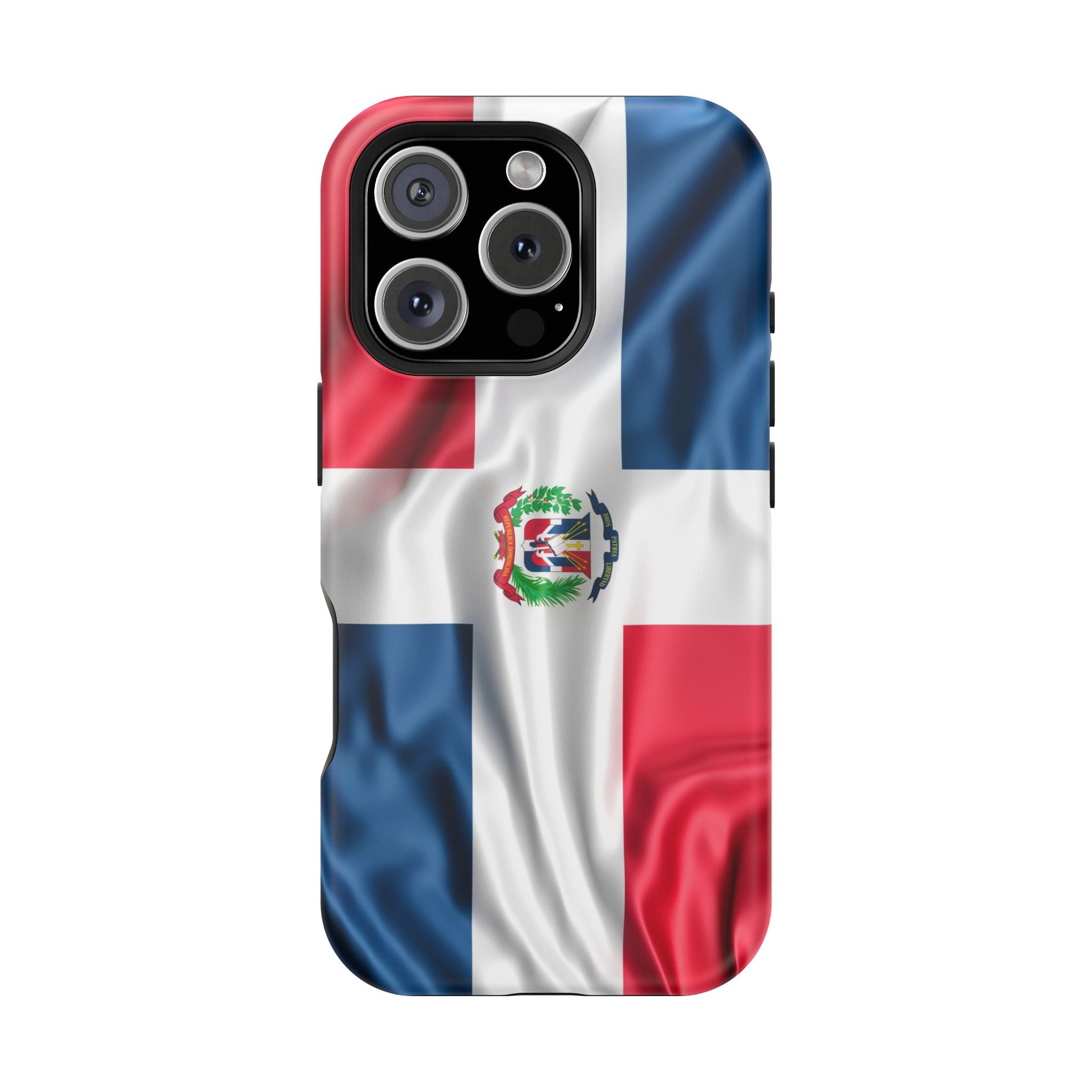 Dominican Republic Flag Magnetic Impact Resistant Phone Case