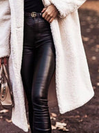 Teddy Bear Hooded Longline Outerwear