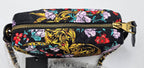 Versace Jeans Couture Floral Pattern Quilted Crossbody
