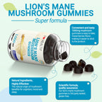 I Love Health Lion’s Mane Mushroom Extract 1000mg – 60 Gummies | Supports Cognitive Function & Mental Clarity | Natural Brain Health Supplement