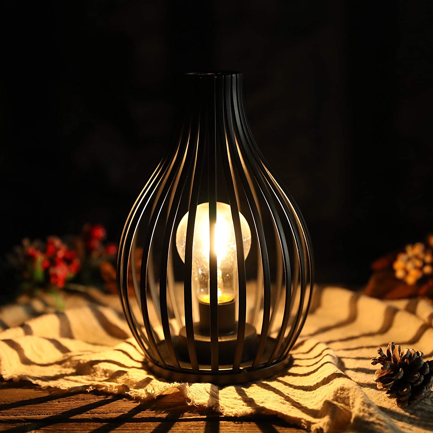 9.5''High Battery-Powered Table Lamp