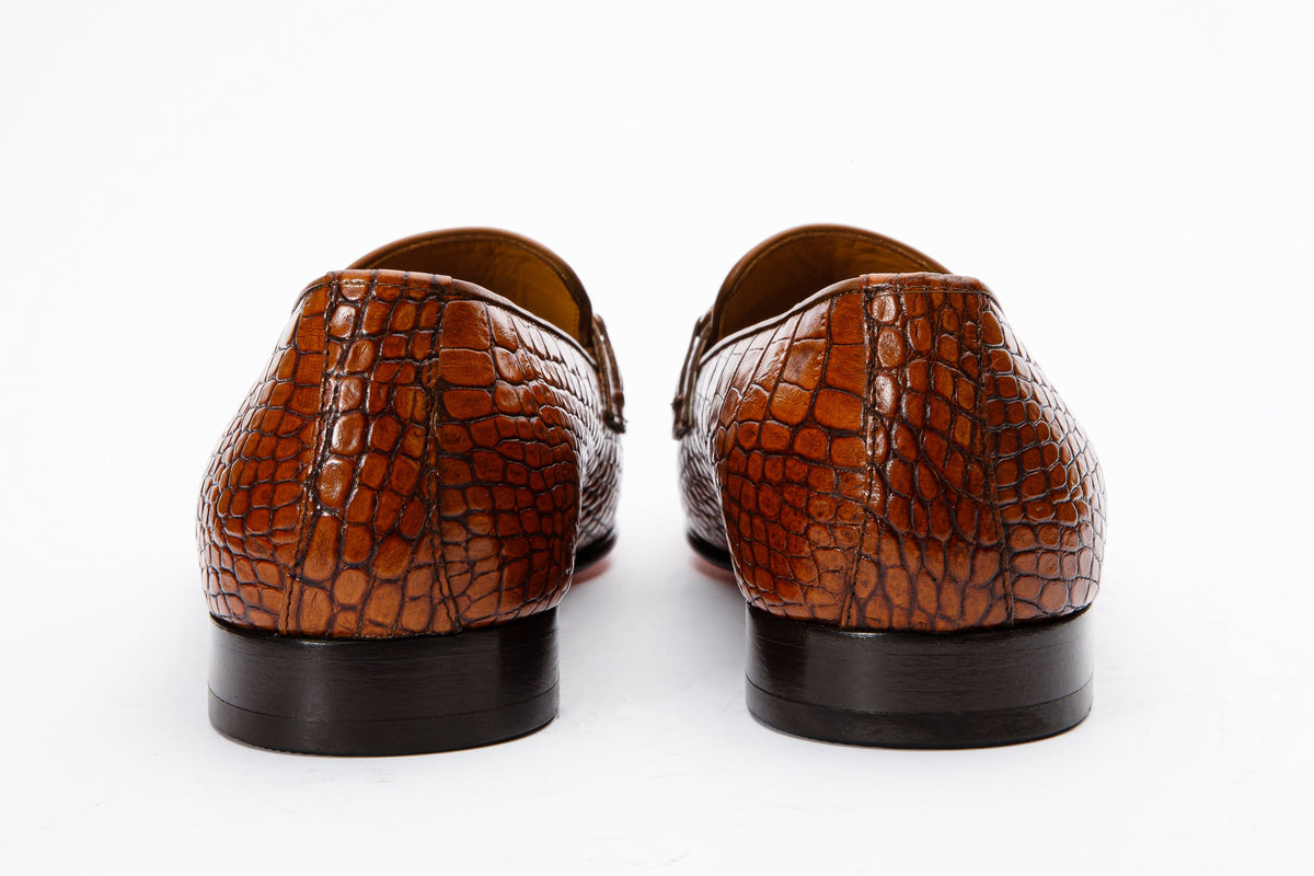 The Monaco Tan Leather Men Shoe Bit Loafer