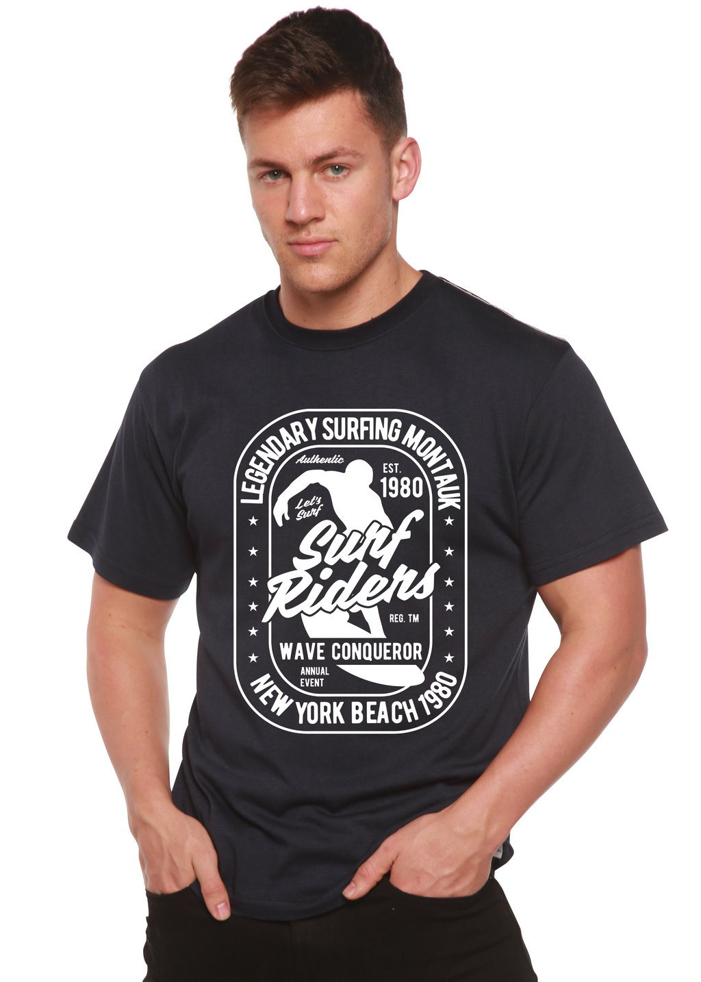 Surf Rider Spun Bamboo® Men's Bamboo Viscose/Organic Cotton Short Sleeve Graphic T-Shirt