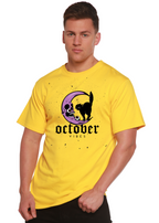 October Vibes Men's Bamboo Viscose/Organic Cotton Short Sleeve Graphic T-Shirt