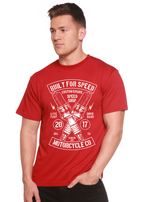 Built For Speed Men's Bamboo Viscose/Organic Cotton Short Sleeve Graphic T-Shirt