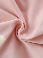 Children's Strawberry Applique Ruffle Sleeve Dress
