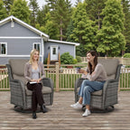 Comfortable Outdoor Swivel Rocker Patio Chairs Set