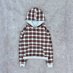 Hip Hop Double-sided Retro Plaid Casual Sweater