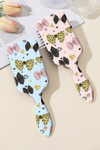 Pink Cute Bowknot Print Air Cushion Comb