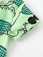 Children's Crocodile Print T-Shirt and Shorts Set