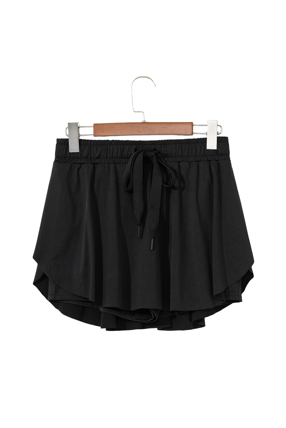 Sky Blue Drawstring High Waist Lined Tennis Skort