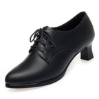 Women's Lace-Up Chunky Heel Dress Shoes