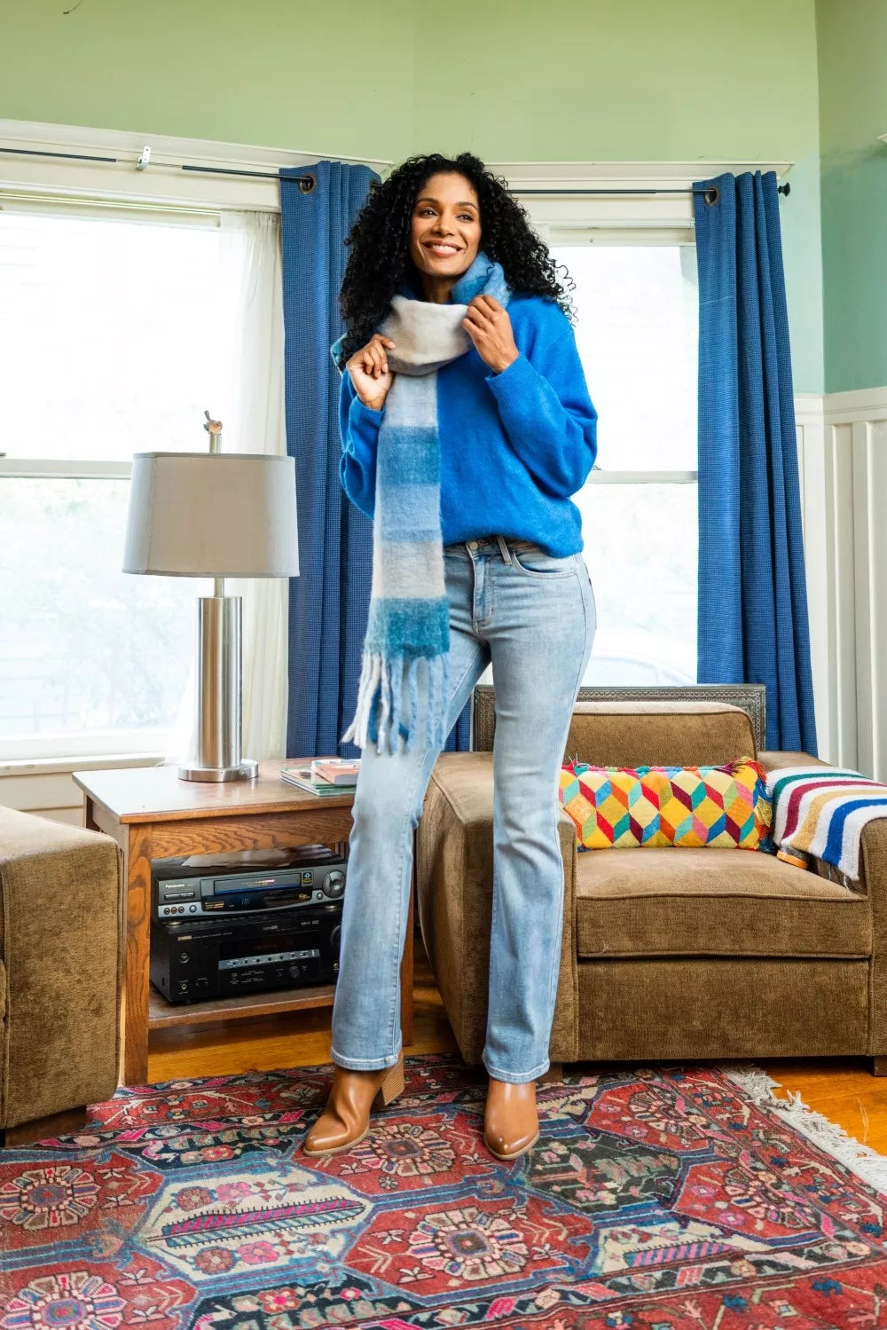 Judy Blue Mid Rise Thermal Bootcut Jeans