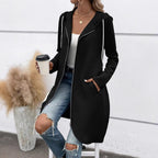 Street Zip Hooded Velvet-Lined Sweatshirt Women | Cozy Streetwear