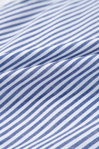 Stripe Sleeveless Contrast Ricrac Trim Mini Dress