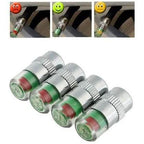 4-Pack: Tire Valve Stem Caps Pressure Monitor