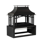 Alora 40-Inch Outdoor Steel Wood-Burning Backyard Fireplace Fire Pit (SAK45758)