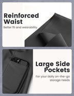 High-waisted cropped yoga pants with pockets