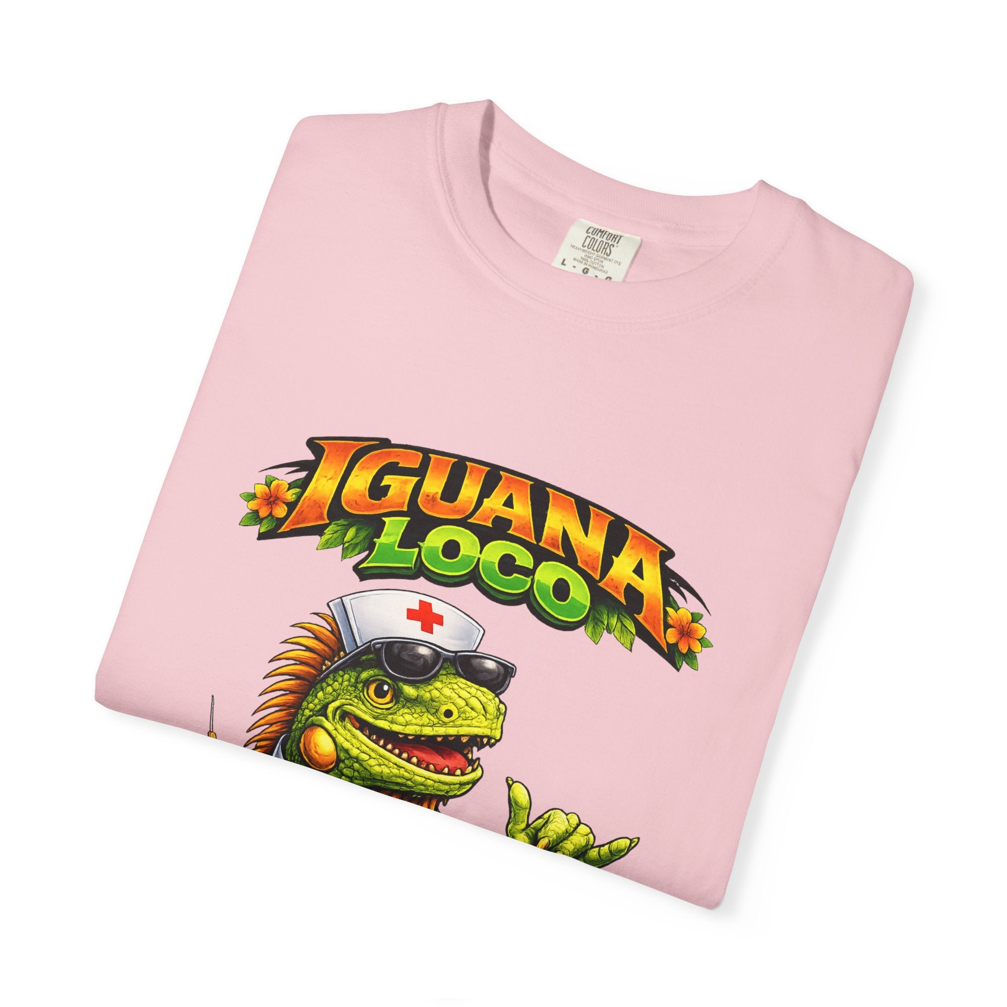 Nurse Iguana Loco Unisex Garment-Dyed T-shirt