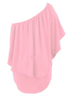 Plus size  Dressing Layered Fiery Red Mini Poncho Dress