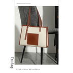 Women tote bag trendy fashion simple large capacity ladies shoulder bag 8001