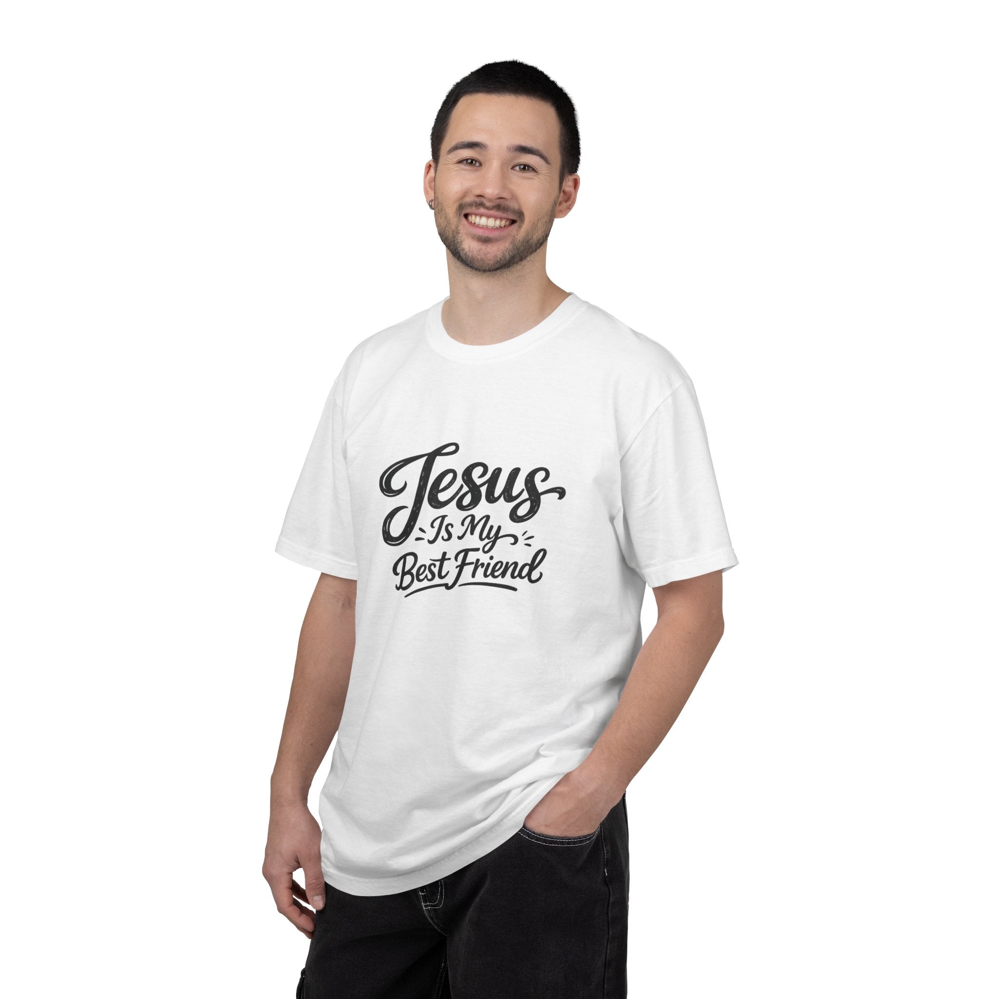 Jesus Is My Best Friend T-Shirt — Faith Christian Tee with Back Cross