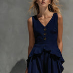 Women's Sleeveless Top & Wide-Leg Pants Two-Piece Set