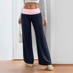 Women’s Wide-Leg Patchwork Pants