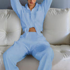 Women's Casual Solid Color Lounge Set