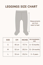 Fleece-Lined Ribbed Footed Leggings – Thermal Winter Toddler & Baby Pants