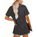 Sunrise Print Round Neck T-Shirt