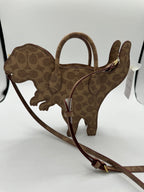 Coach Rexy Bag In Signature Canvas Imported With Keychain
