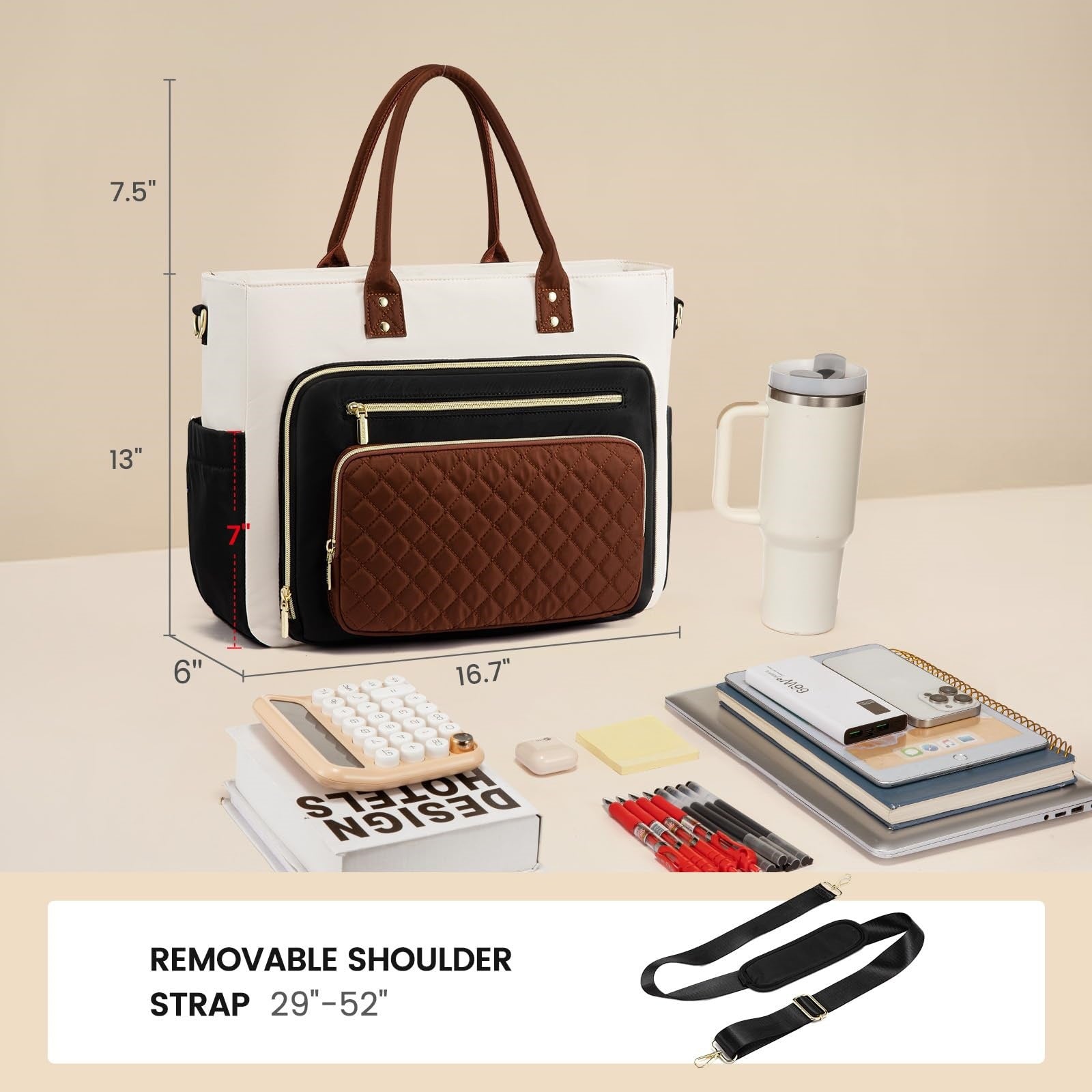 Expandable Travel Work Briefcase Tote Bag